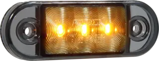LUCIDITY Markeringslys orange sotet glass med 2,5m kabel
