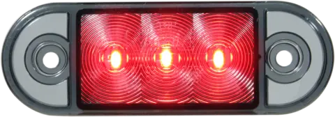 LUCIDITY Markeringslys rød sotet glass med 2,5m kabel ADR