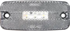 LUCIDITY markeringslys hvit 12/24 LED 2,5m kabel