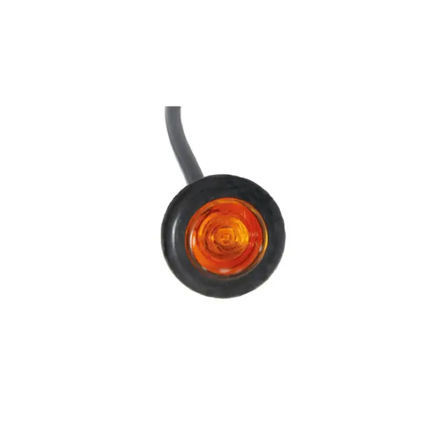 LUCIDITY Orange Markeringslys rund 12/24v Led 