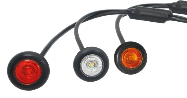 LUCIDITY Orange Markeringslys rund 12/24v Led 