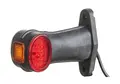 LUCIDITY Markeringslys r&#248;d/hvit Led m/kort gummiarm