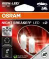 OSRAM W5W 1W 12V 50lm 5700K Osram LEDriving Night Breaker