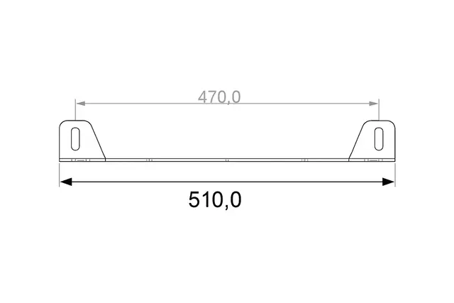 Skiltbrakett for 2 lamper 
