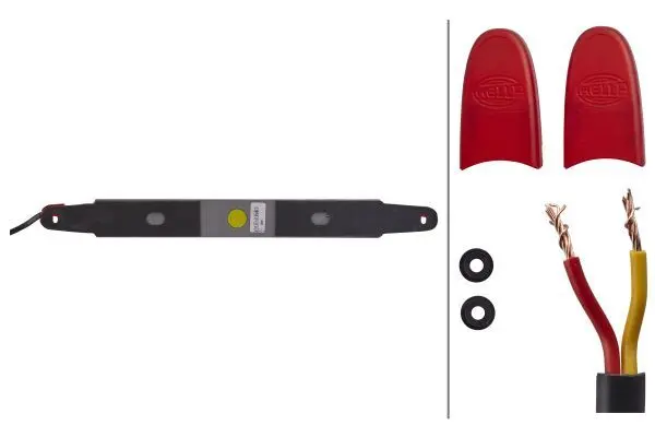 HELLA Bremseys LED 12V rød for vertikal eller horisontal montering 