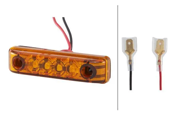 HELLA Sidemarkeringslykt LED 12V Gul 