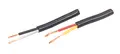 Kabel 2x1,5q sort/hvit rund 50 meter
