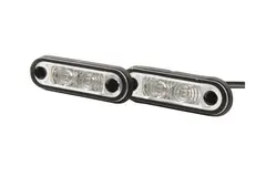 HELLA Posisjonslampe r&#248;d LED 12/24V 0,5m kabel