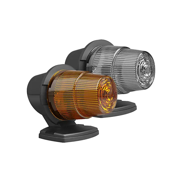 SIM posisjonslys Hvit med sota glass 