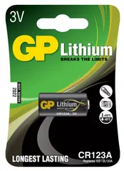 BATTERI GP LITHIUM CR123A-C1