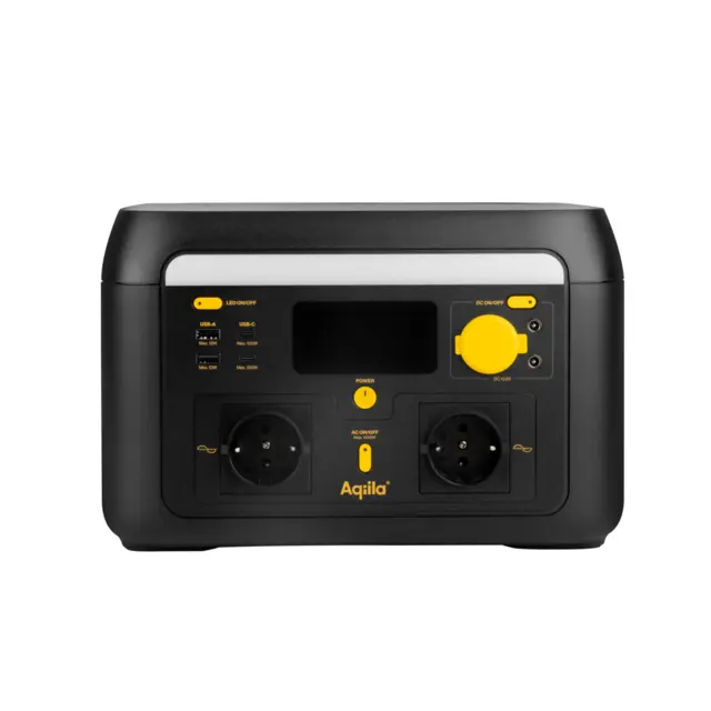 AQIILA POWERBIRD S600V2 powerstation 600W kontinuerlig effekt 