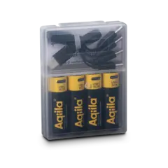 AQIILA Oppladbare AA Lithiumbatterier USB-C, 1,5V 4 pk