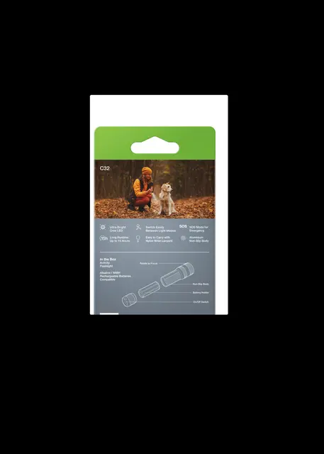 GP Discovery C32 lommelykt 300 lumen, LED 