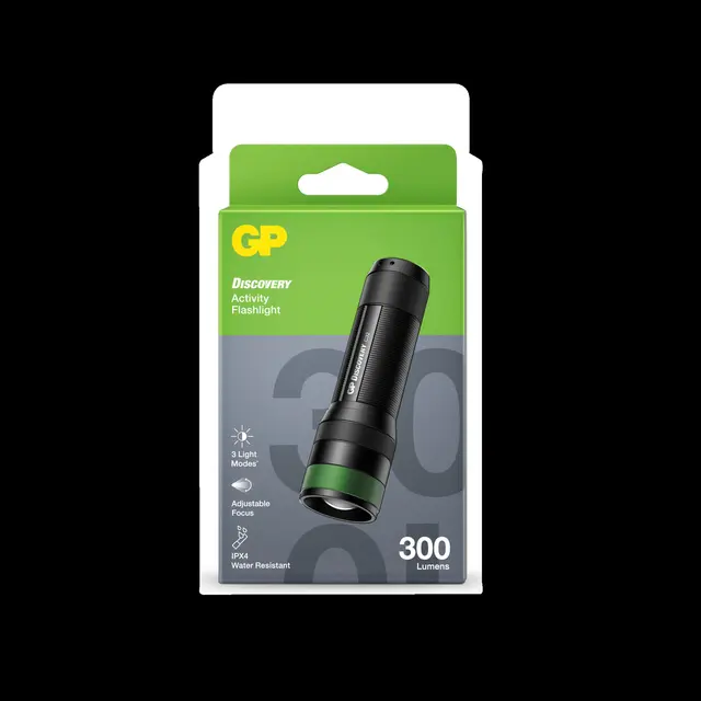 GP Discovery C32 lommelykt 300 lumen, LED 