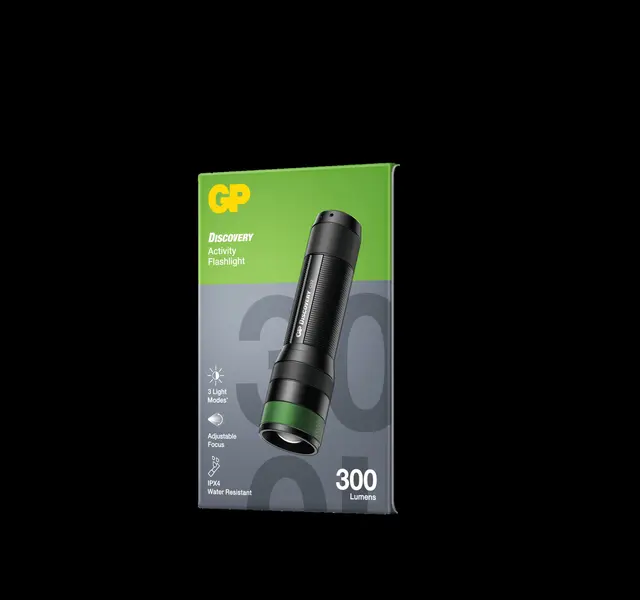 GP Discovery C32 lommelykt 300 lumen, LED 
