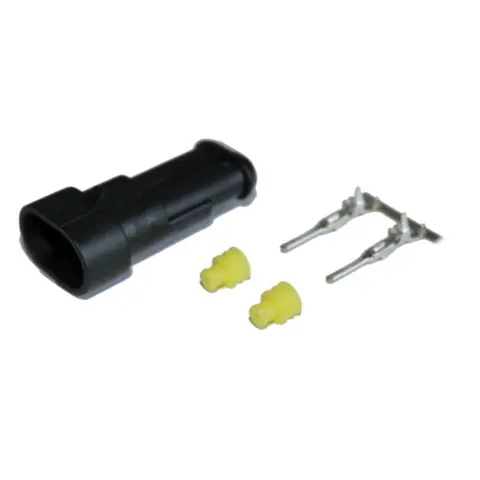 AMP kontakt 2-pin sett hunndel