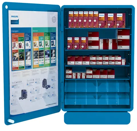 PHILIPS pæreskap vegg 24V komplett med pærer