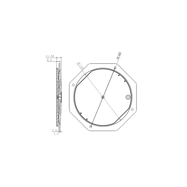 Interiørlys 9-36V 30W 2700 lumen 