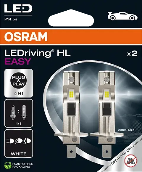 OSRAM H1 9W 12V 1100lm 6500K Osram LEDriving HL Easy 