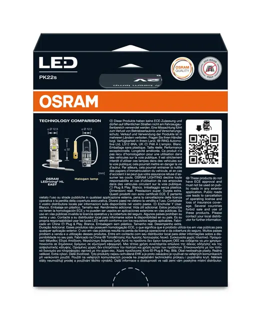 OSRAM H3 9W 12V 900lm 6500K Osram LEDriving HL Easy 