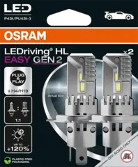 OSRAM H4/H19 2x25W 12V 1500/1850lm 6500K Osram LEDriving HL Easy