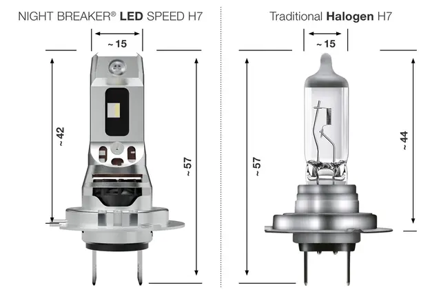 OSRAM H7 16W 12V 1550lm 6000K Osram LEDriving Night Breaker SPEED+450% 