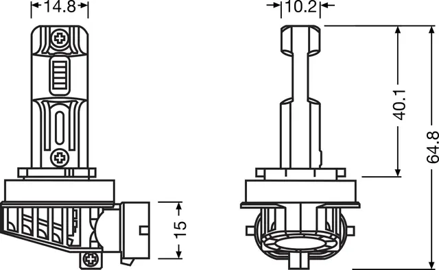 OSRAM H8/H9/H11/H16 26W 12V 2000lm 6500K Osram LEDriving HL Easy 