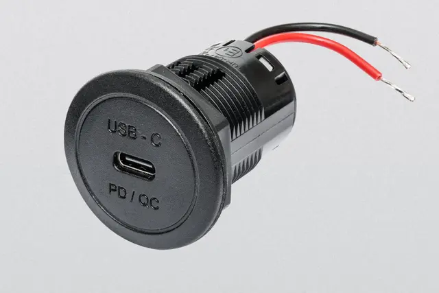 USB-C kontakt 60W 3A for planmontering 