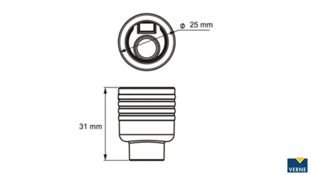 Kontakt baklys 2,5 meter kabel 