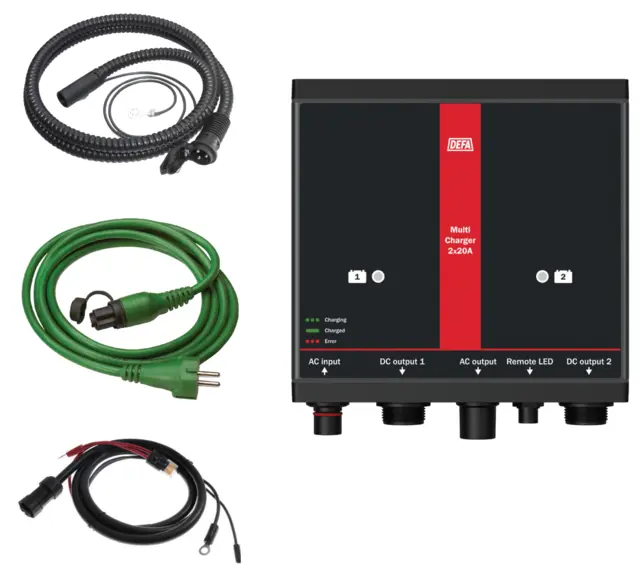 DEFA LADEPAKKE 2X20A LADER 