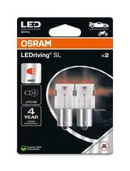 OSRAM P21W Red 1,4W 12V BA15S Osram LEDriving SL