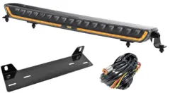 Fjernlyspakke med OZZ XB1 P27", brakett og ledningsnett