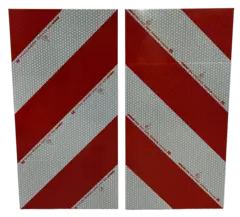 Skilt Breddemarkør venstre svensk type, 28x56cm