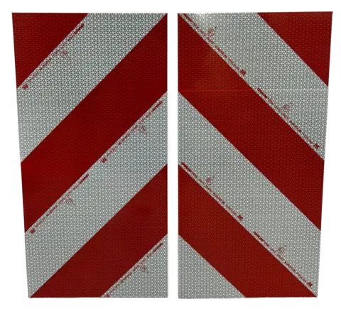 Skilt Breddemarkør venstre svensk type, 28x56cm