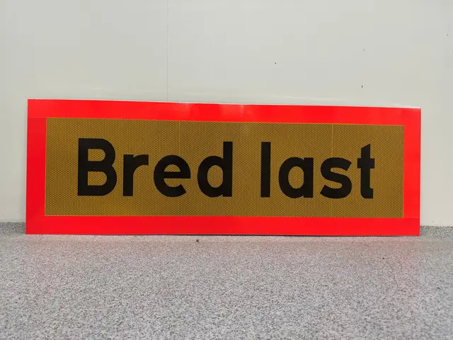 Skilt Bred last svensk type, 120x40cm 