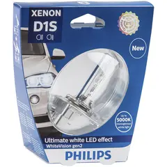 PHILIPS Xenon white vision hovedlysp&#230;re D1S hvitt lys