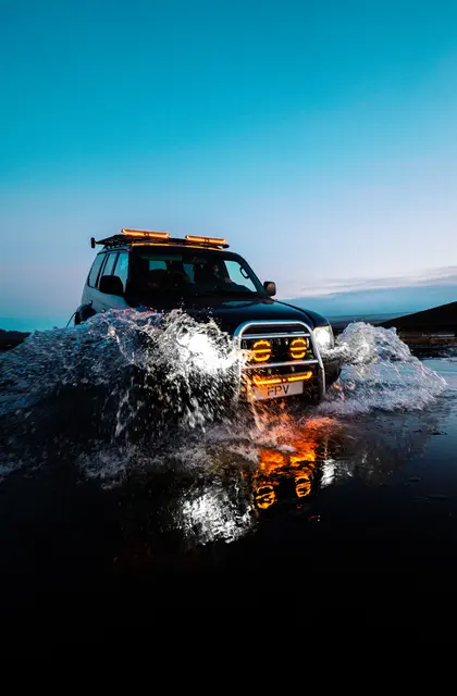 OZZ XR2 P9" fjernlys Sort 16 LED, m/parklys, 15000 lumen 