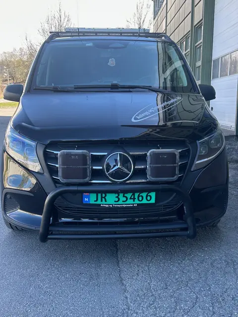 OZZ SQR 9" fjernlys Sort m/park- og varsellys 