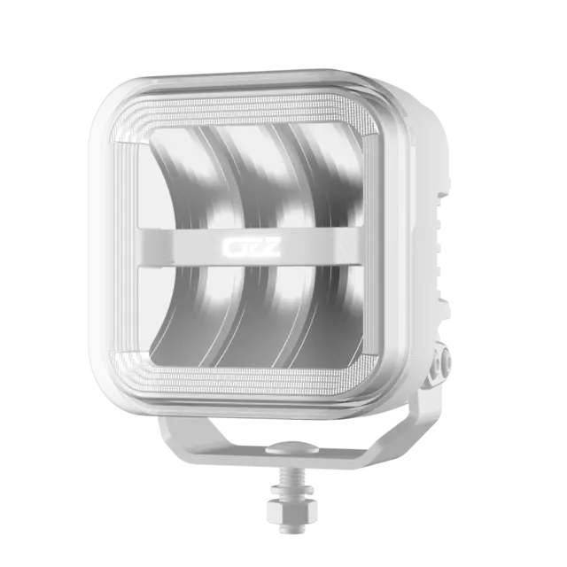 OZZ SQR 5" fjernlys Hvit m/hvitt eller oransje parklys 