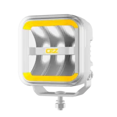 OZZ SQR 5" fjernlys Hvit m/hvitt eller oransje parklys