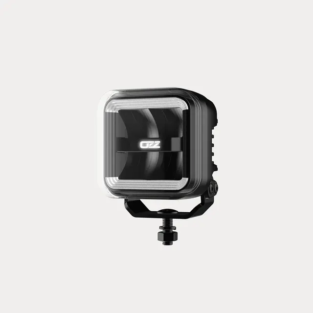 OZZ SQR 3" fjernlys Sort m/hvitt eller oransje parklys 