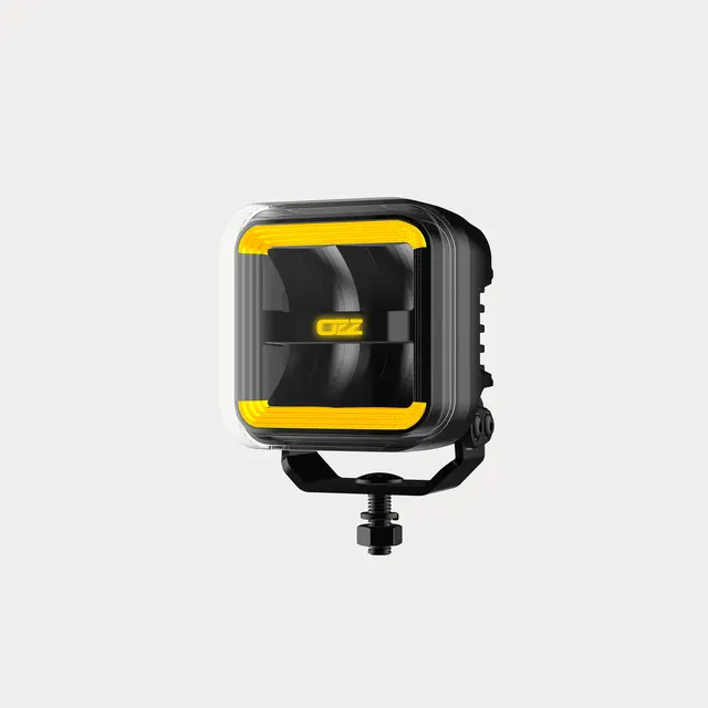 OZZ SQR 3" fjernlys Sort m/hvitt eller oransje parklys 