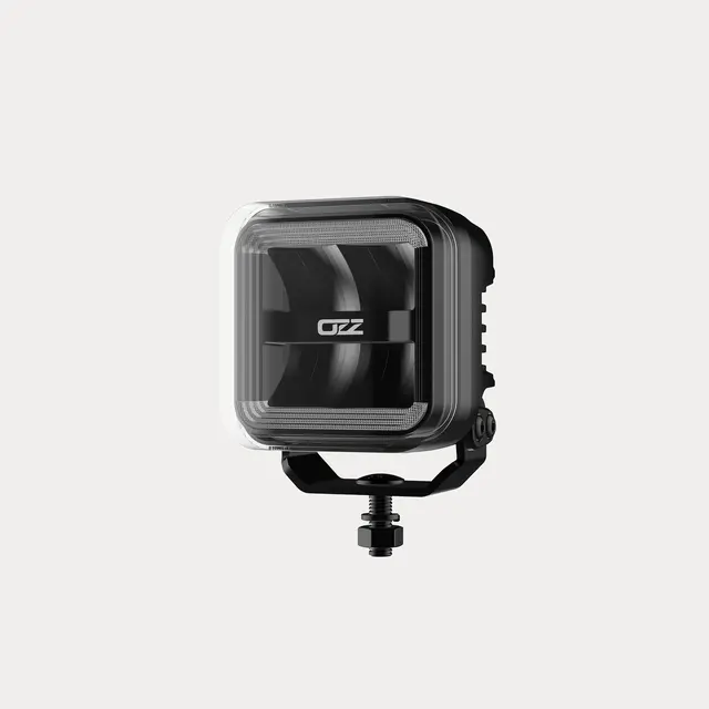 OZZ SQR 3" fjernlys Sort m/hvitt eller oransje parklys 