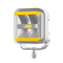 OZZ SQR 3" fjernlys Hvit m/hvitt eller oransje parklys