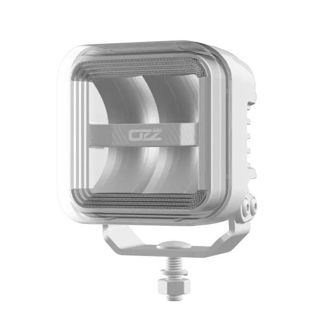 OZZ SQR 3" fjernlys Hvit m/hvitt eller oransje parklys 