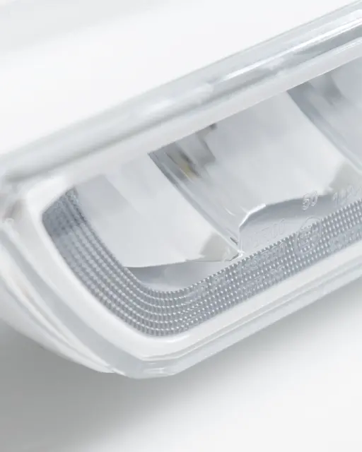 OZZ XB1 P27" fjernlys LED-bar kurvet m/pos.lys Hvitt hus 