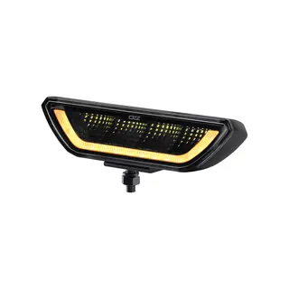 OZZ Ryggelys LED m/varsellys AR/R65-godkjent Sort hus