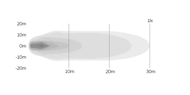 OZZ RL2 65 ryggelys m/varsellys 