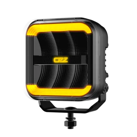 OZZ SQR 5" arbeidslys Sort m/varsellys R65