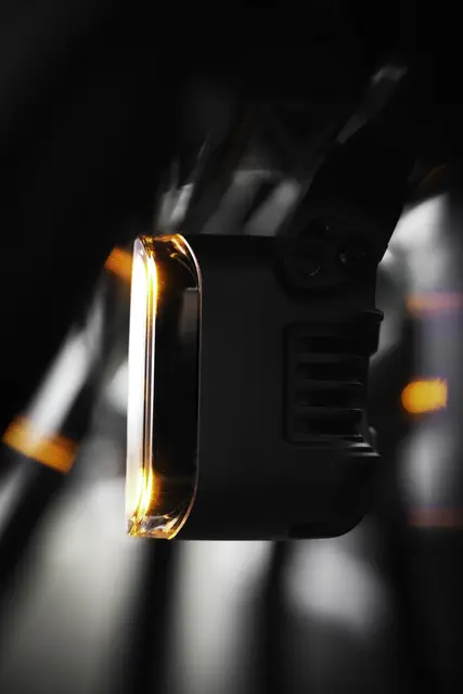 OZZ SQR 3" arbeidslys Sort m/varsellys R65 